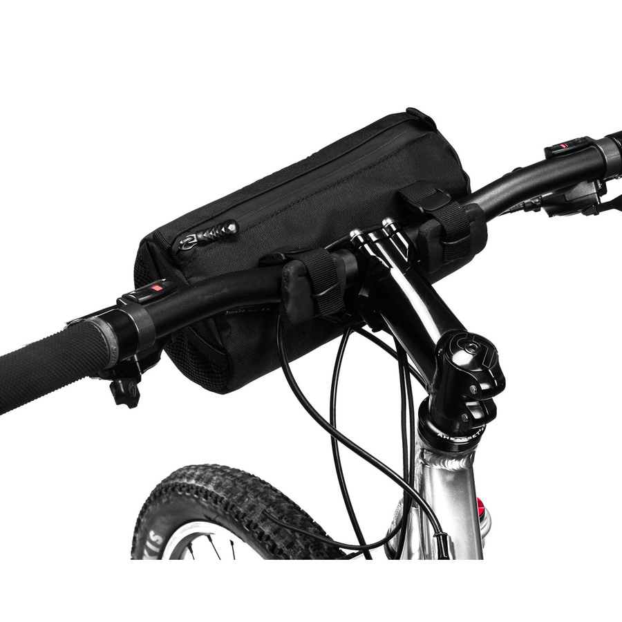 Czarna, wodoodporna sakwa rowerowa na kierownicę - Peterson