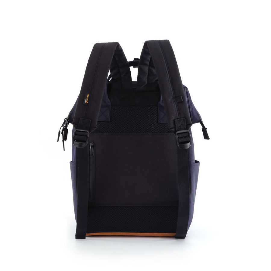 Miejski plecak damski w granatowym kolorze z portem USB - Himawari