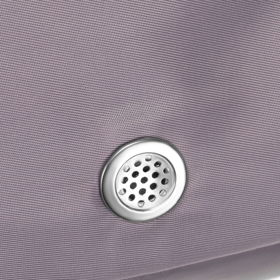 Pojemna, weekendowa torba podróżna w szaro-różowym kolorze z komorą termiczną na obuwie - Peterson