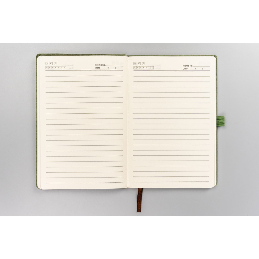 Zielony notes A5 z gumką zamykającą - Peterson