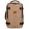 Plecak podróżny z poliestru w beżowym kolorze, zawieszony na oddychających szelkach - Peterson