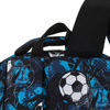 Szkolny tornister z poliestru pokryty wzorem w piłkę nożną - Peterson