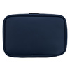 Granatowa kosmetyczka z tkaniny syntetycznej z poręcznym uchwytem - Peterson