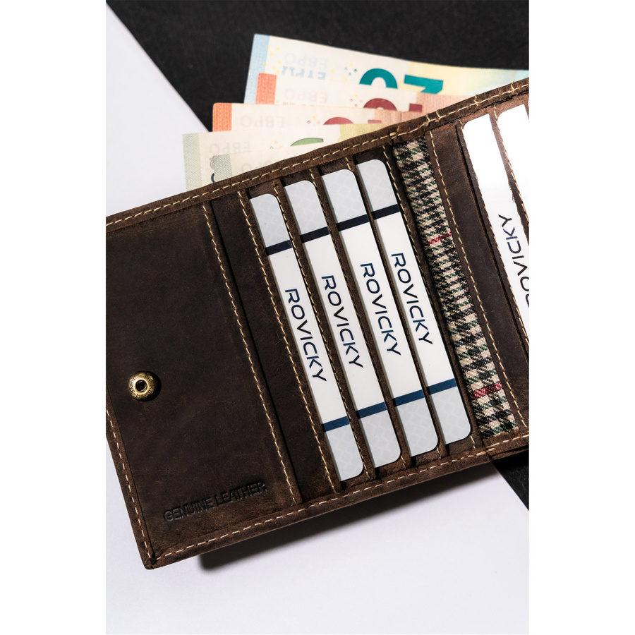 Duży portfel męski ze skóry naturalnej - Buffalo Wild