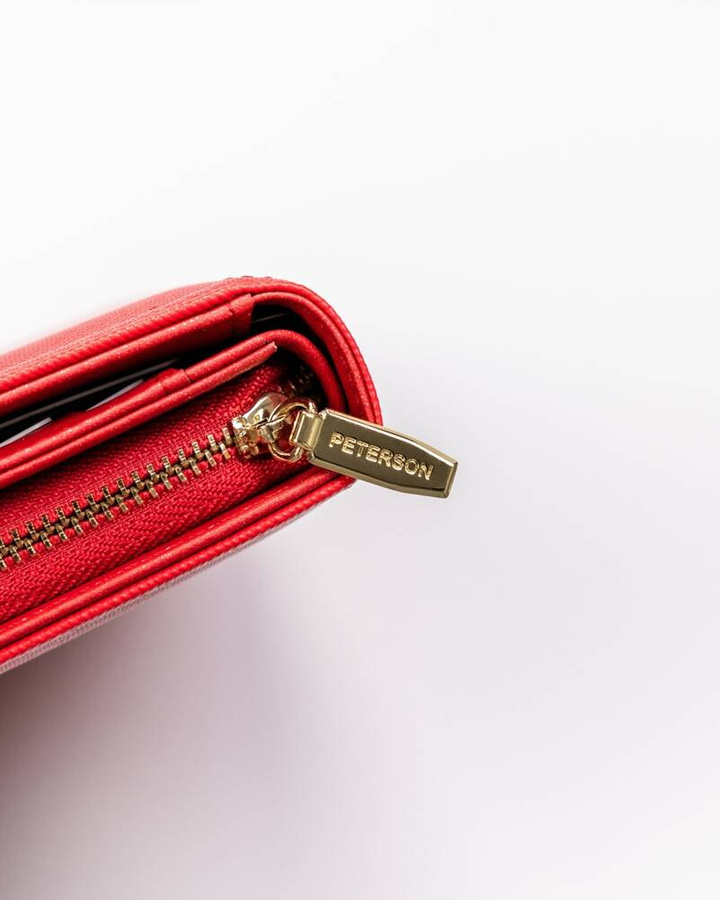 Duży portfel damski ze skóry ekologicznej - Peterson
