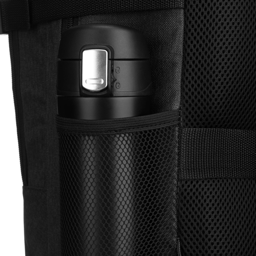 Pojemny, podróżny i czarny plecak z poliestru idealny na bagaż podręczny - Peterson