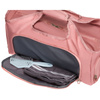 Sportowa torba podróżna z poliestru w różowym kolorze zamykana na suwak - Peterson
