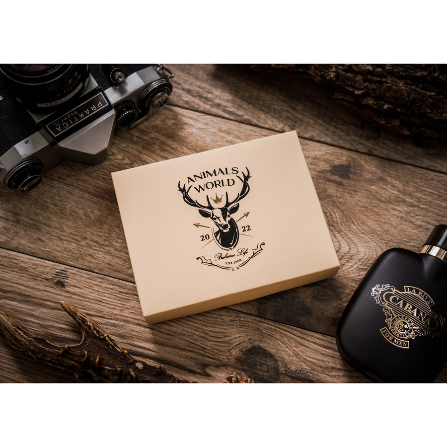 Elegancki portfel męski z nubukowej skóry naturalnej - Always Wild