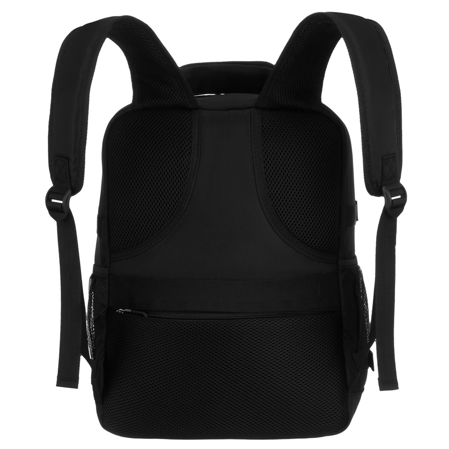 Plecak podróżny z poliestru w czarnym kolorze, idealny na bagaż podręczny - Peterson