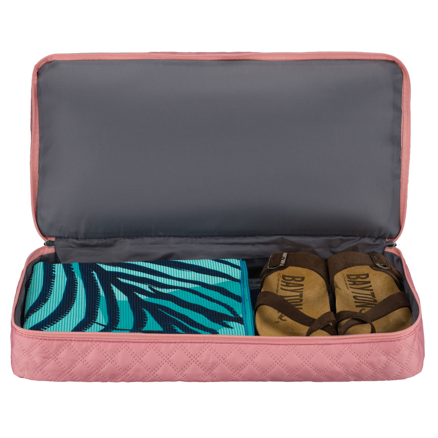 Różowa, treningowa torba wykonana z poliestru, dwukomorowa - Peterson