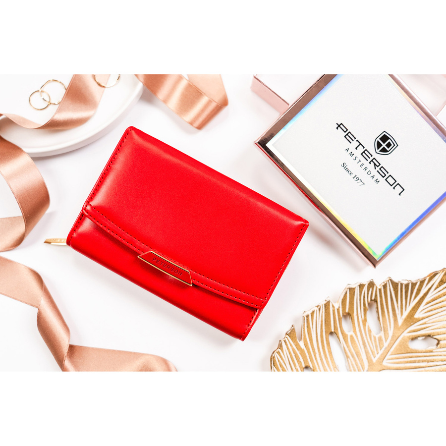 Damski zestaw prezentowy fashion: portfel , długopis, brelok - Peterson