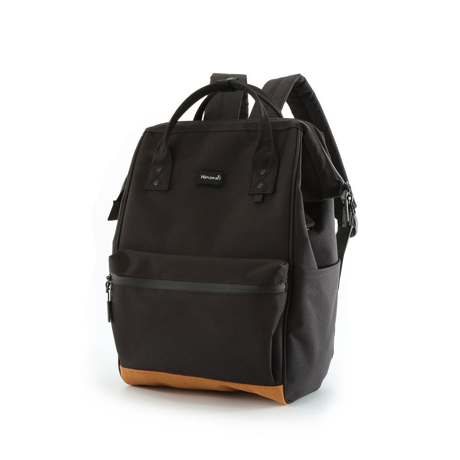 Czarny miejski plecak damski z portem USB - Himawari