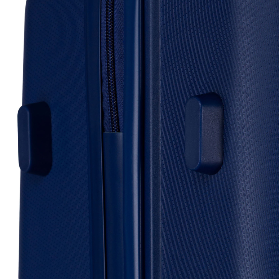 Zestaw walizek podróżnych z tworzywa ABS w granatowym kolorze - Peterson