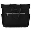 Pojemna elegancka shopperka damska na ramię czarna - Peterson