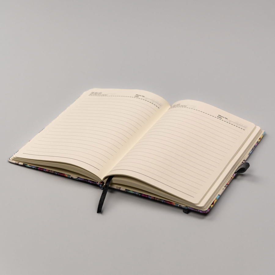 Notes A5 w twardej oprawie z kwiatowym printem - Peterson