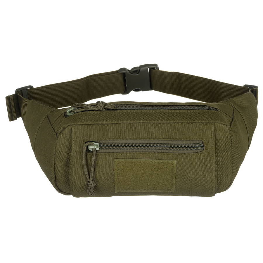 Zielona saszetka na biodra-nerka taktyczna zamykana suwakiem - Peterson