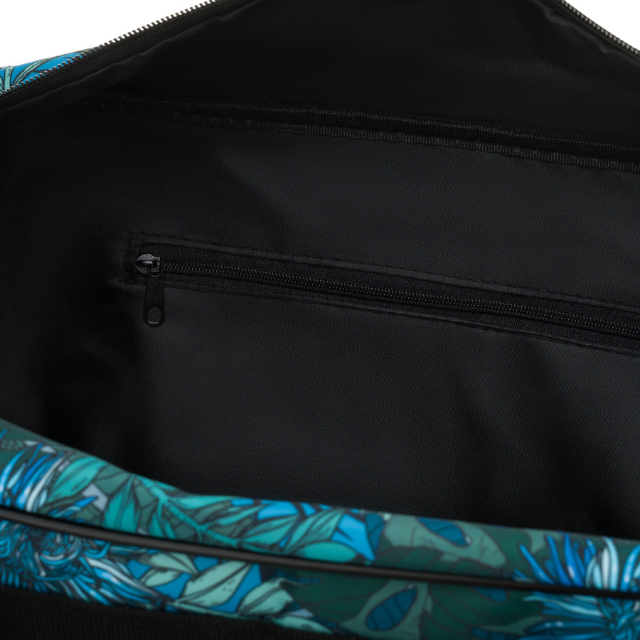 Pojemna torba podróżna wyposażona w dopinany pasek i zewnętrzną kieszeń zapinaną suwakiem - Rovicky