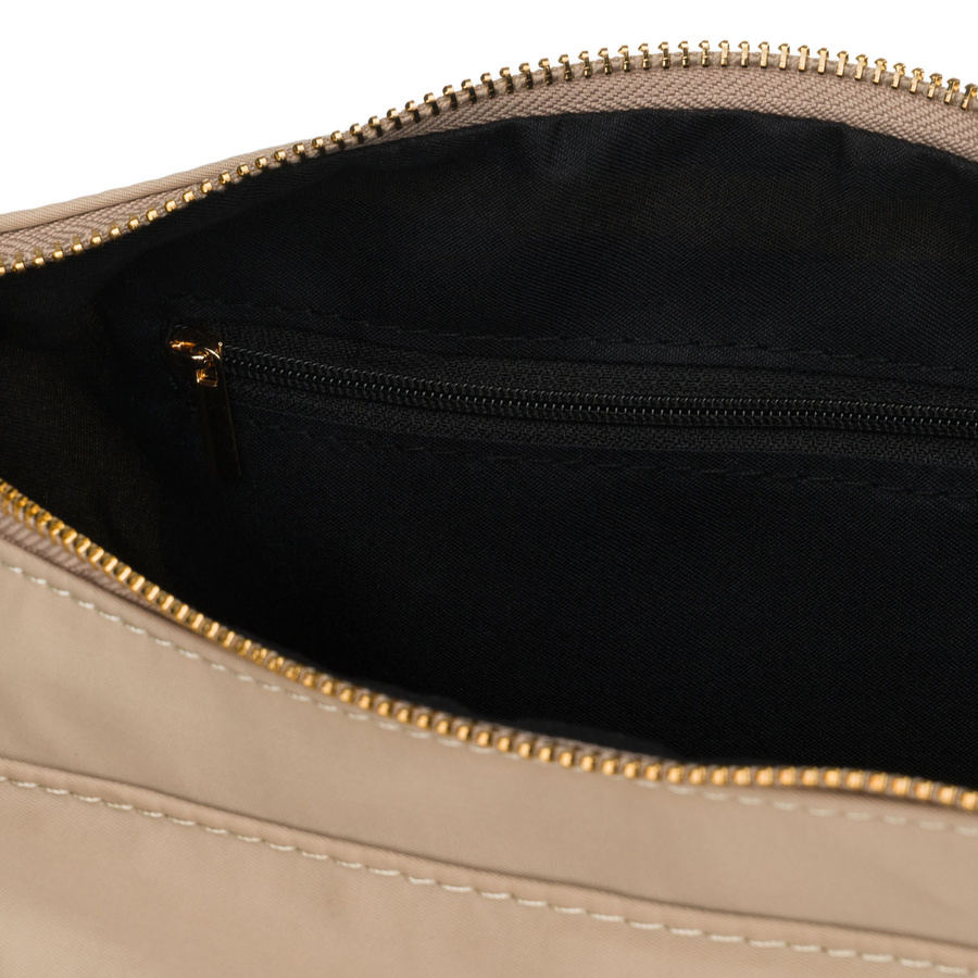 Listonoszka damska w beżowym kolorze wykonana z nylonu - Peterson