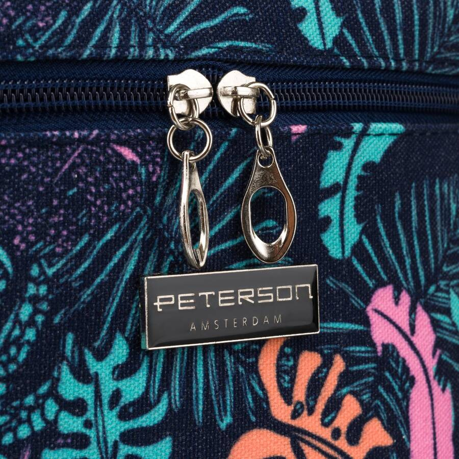 Kolorowa kosmetyczka damska z organizerem na pędzle - Peterson