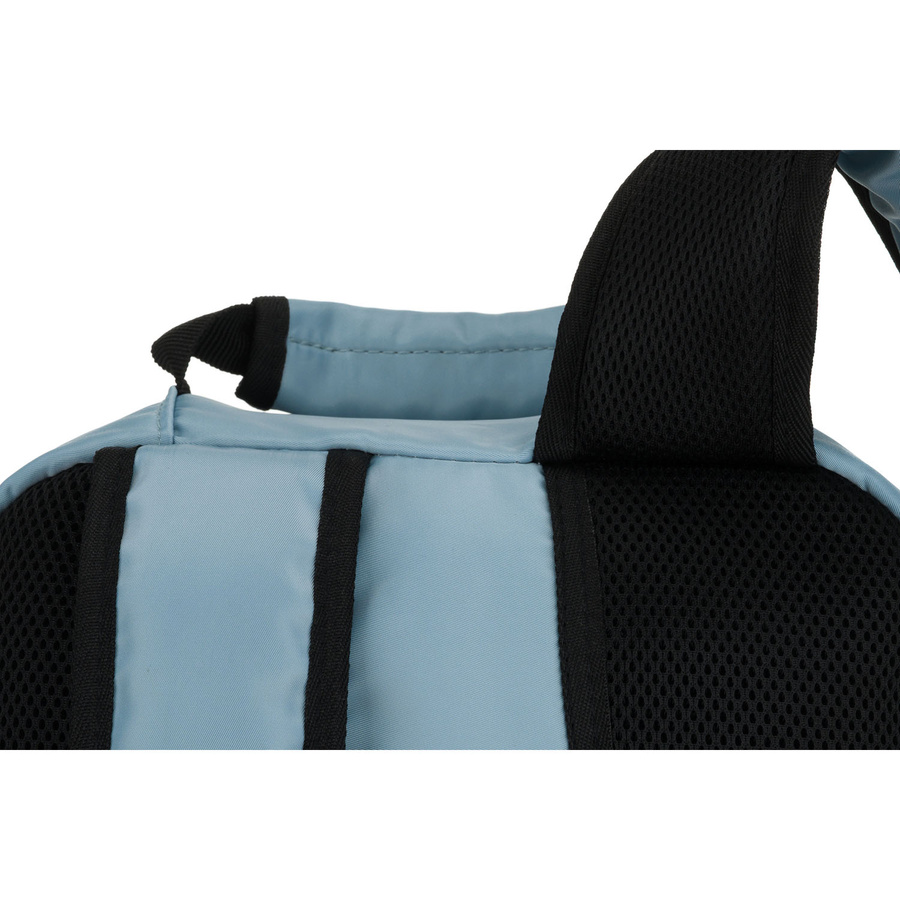 Plecak podróżny w niebieskim kolorze, dwukomorowy i zawieszony na regulowanych szelkach - Peterson