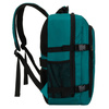 Turkusowy plecak podróżny, dwukomorowy i zamykany suwakiem - Peterson