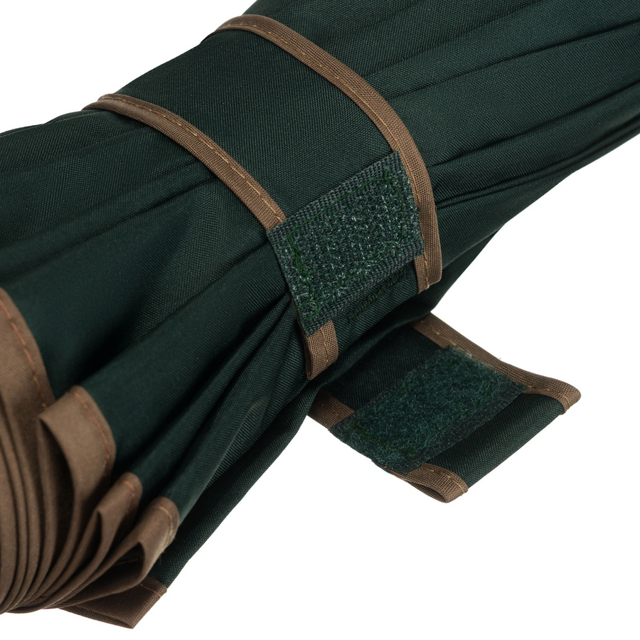 Elegancki, zielony parasol z dużą czaszą - Peterson