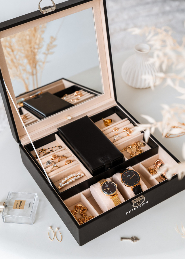 Ekskluzywna kasetka na biżuterię - Peterson