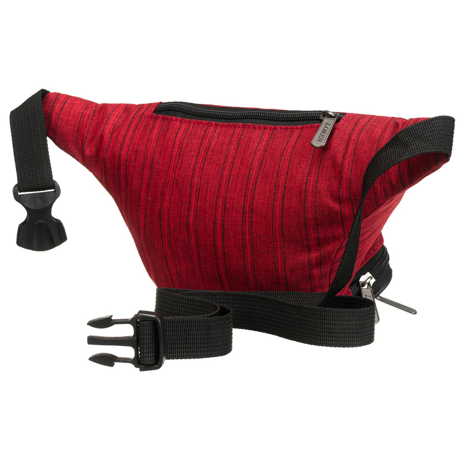 Kompaktowa saszetka sportowa wykonana z poliestru w czerwonym kolorze