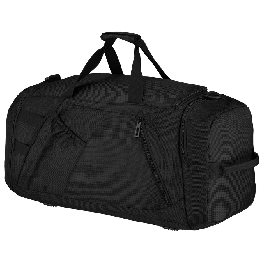 Sportowa torba treningowa z poliestru w czarnym kolorze - Peterson