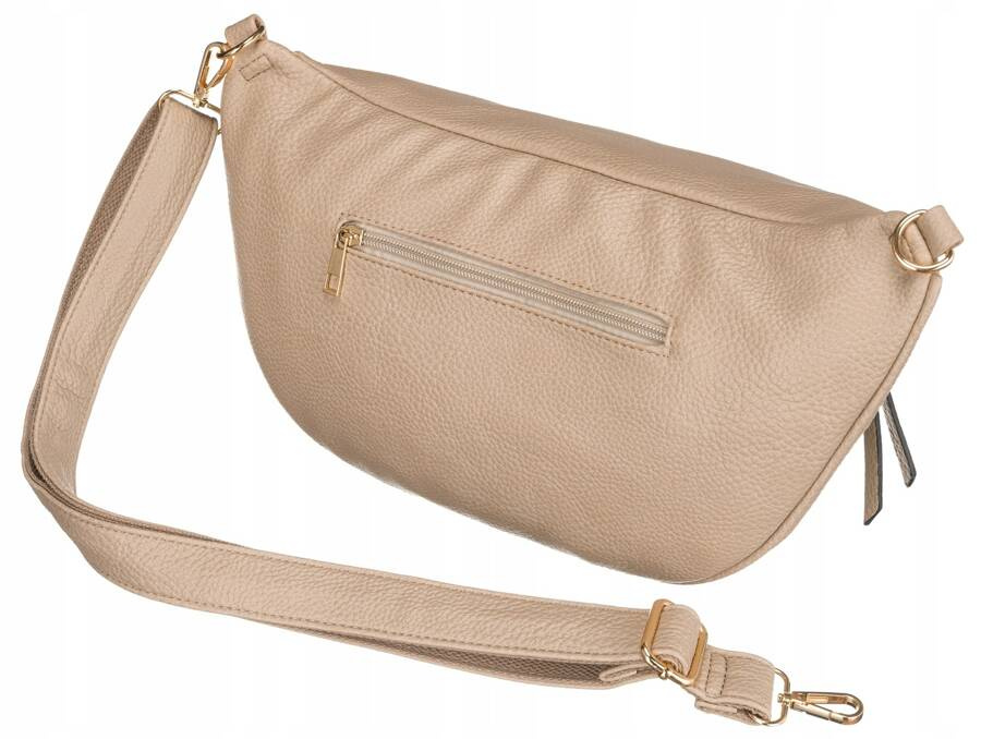 Duża saszetka damska ze skóry ekologicznej - Peterson