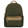 Zielony, miejski plecak damski z poliestru zamykany suwakami - Peterson