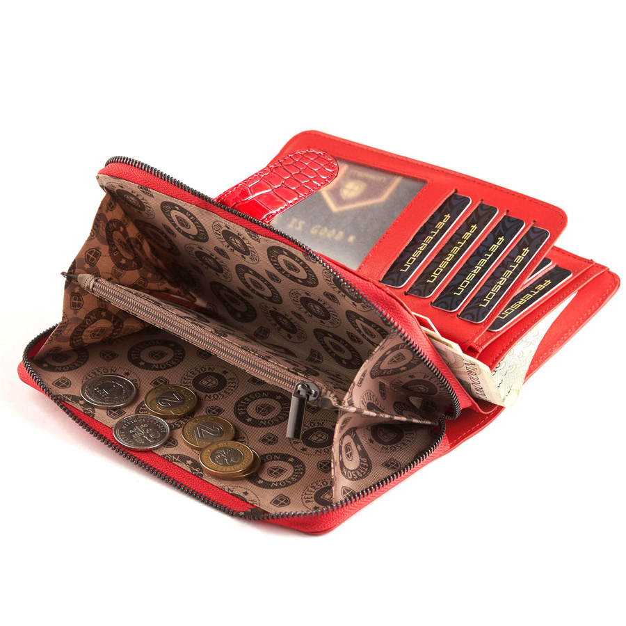 Elegancki zestaw upominkowy dla kobiet w czerwonym kolorze - Peterson