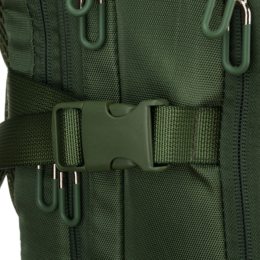 Zielony plecak podróżny z miejscem na laptopa i portem USB - Peterson