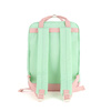 Pojemny, miejski plecak damski w miętowym kolorze zamykany na suwak - Himawari