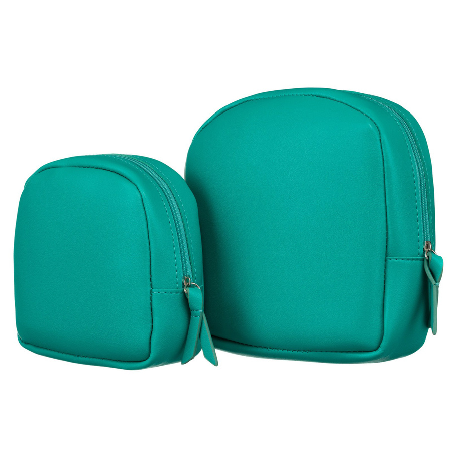 Zestaw dwóch kosmetyczek damskich ze skóry ekologicznej - Rovicky