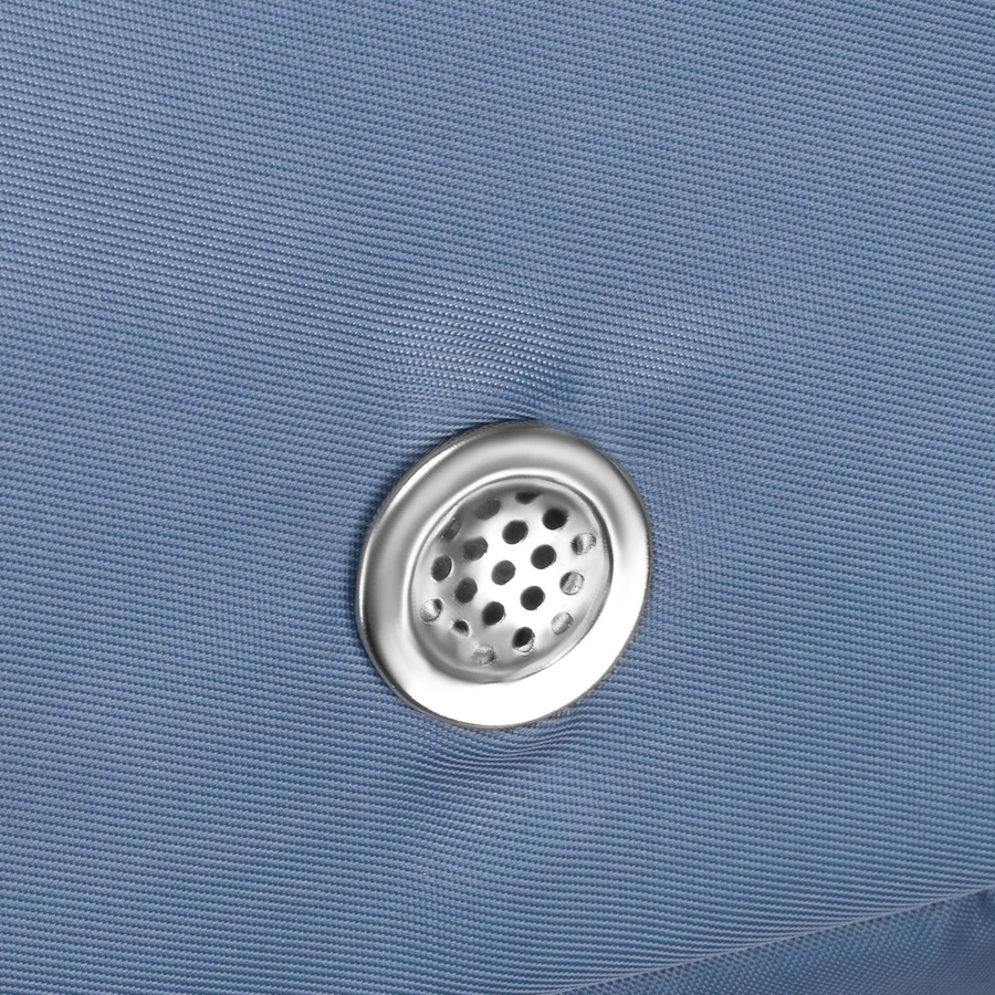 Niebieska, weekendowa torba podróżna wyposażona w uchwyt na walizkę - Peterson