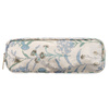 Błękitno-beżowa kosmetyczka podróżna z materiału syntetycznego zdobiona kwiatami - Peterson