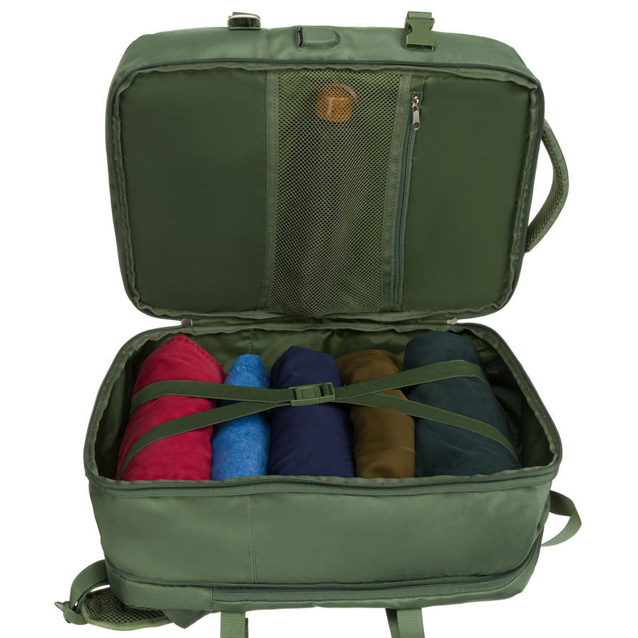 Zielony plecak podróżny z miejscem na laptopa i portem USB - Peterson