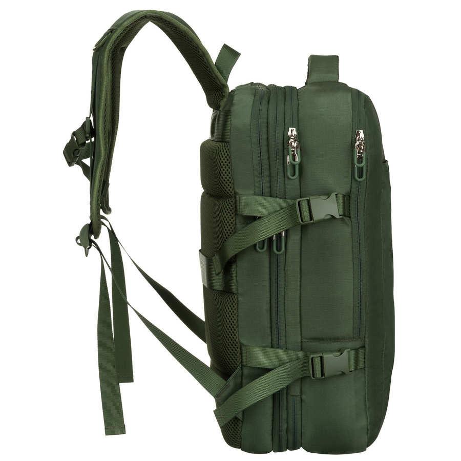 Zielony plecak podróżny z miejscem na laptopa i portem USB - Peterson