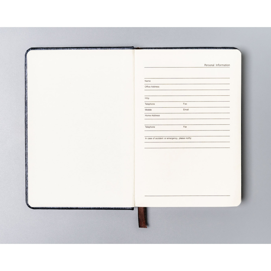 Notes w formacie A6 w szarym kolorze zadrukowany w kropki - Peterson