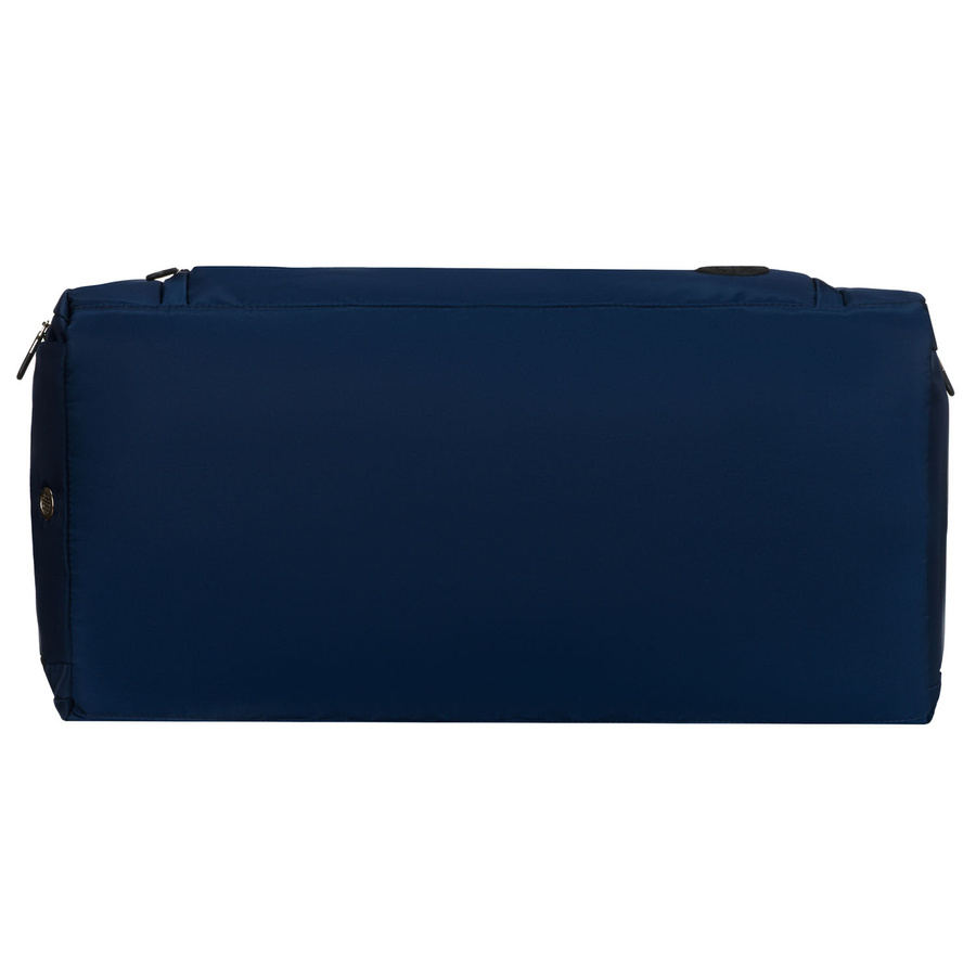 Czarnogranatowa, sportowa torba podróżna na ramię z dopinanym paskiem - Peterson