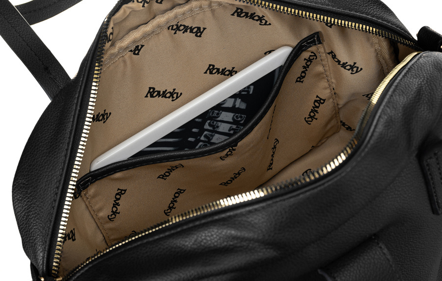 Klasyczna torebka na ramię z pikowanym wzorem - Rovicky