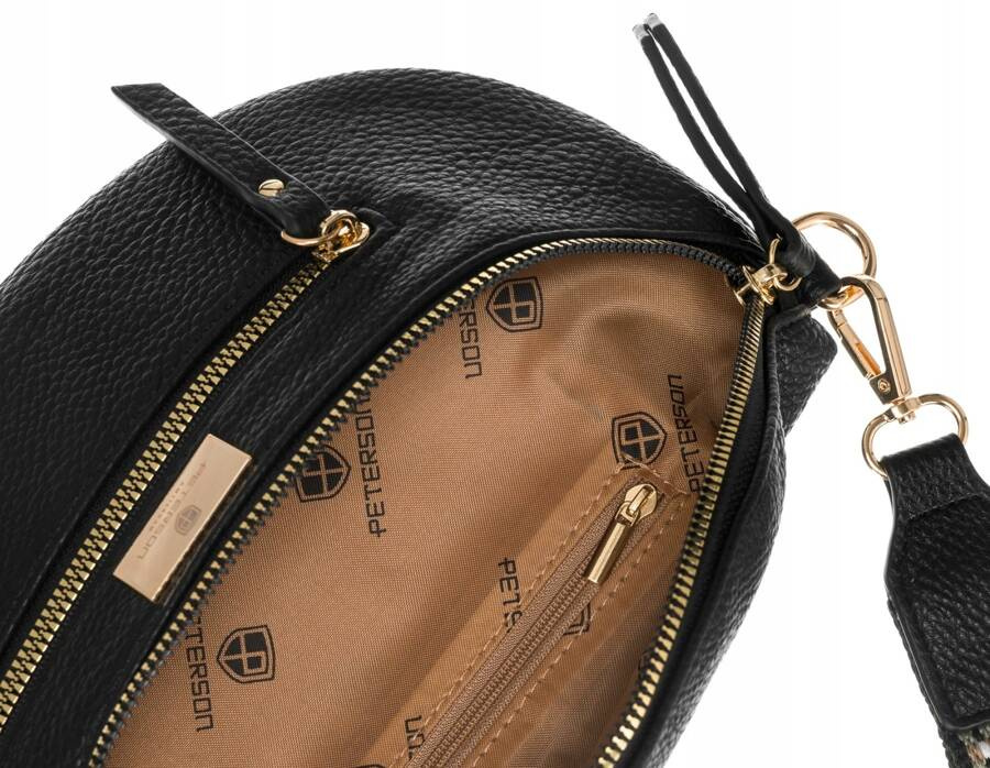 Damska, elegancka nerka ze skóry ekologicznej - Peterson