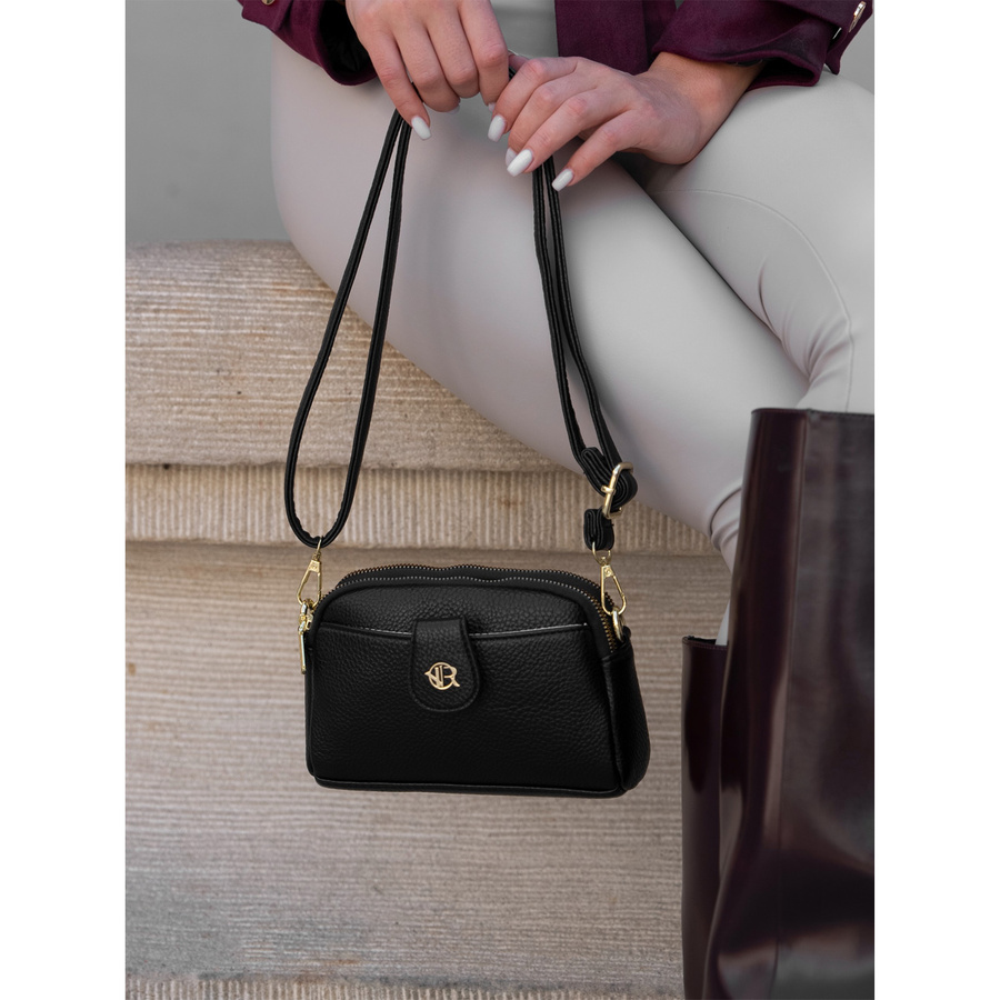 Mała torebka damska z regulowanym paskiem - Rovicky