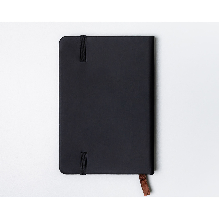 Czarny notes w formacie A6 zadrukowany w kropki - Peterson