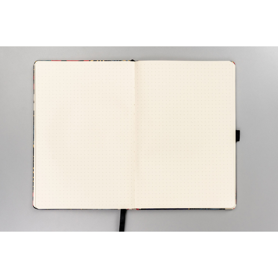 Kwiatowy, kolorowy notes zadrukowany w kropki - Peterson