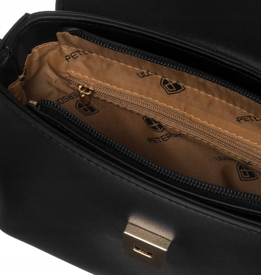 Klasyczna listonoszka damska ze skóry ekologicznej - Peterson