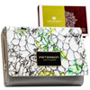 Zielony portfel damski ze skóry naturalnej z systemem RFID ozdobiony kwiatowym wzorem - Peterson