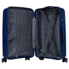 Zestaw walizek podróżnych z tworzywa ABS w granatowym kolorze - Peterson
