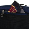 Granatowa, sportowa saszetka z poliestru zamykana suwakiem - Peterson